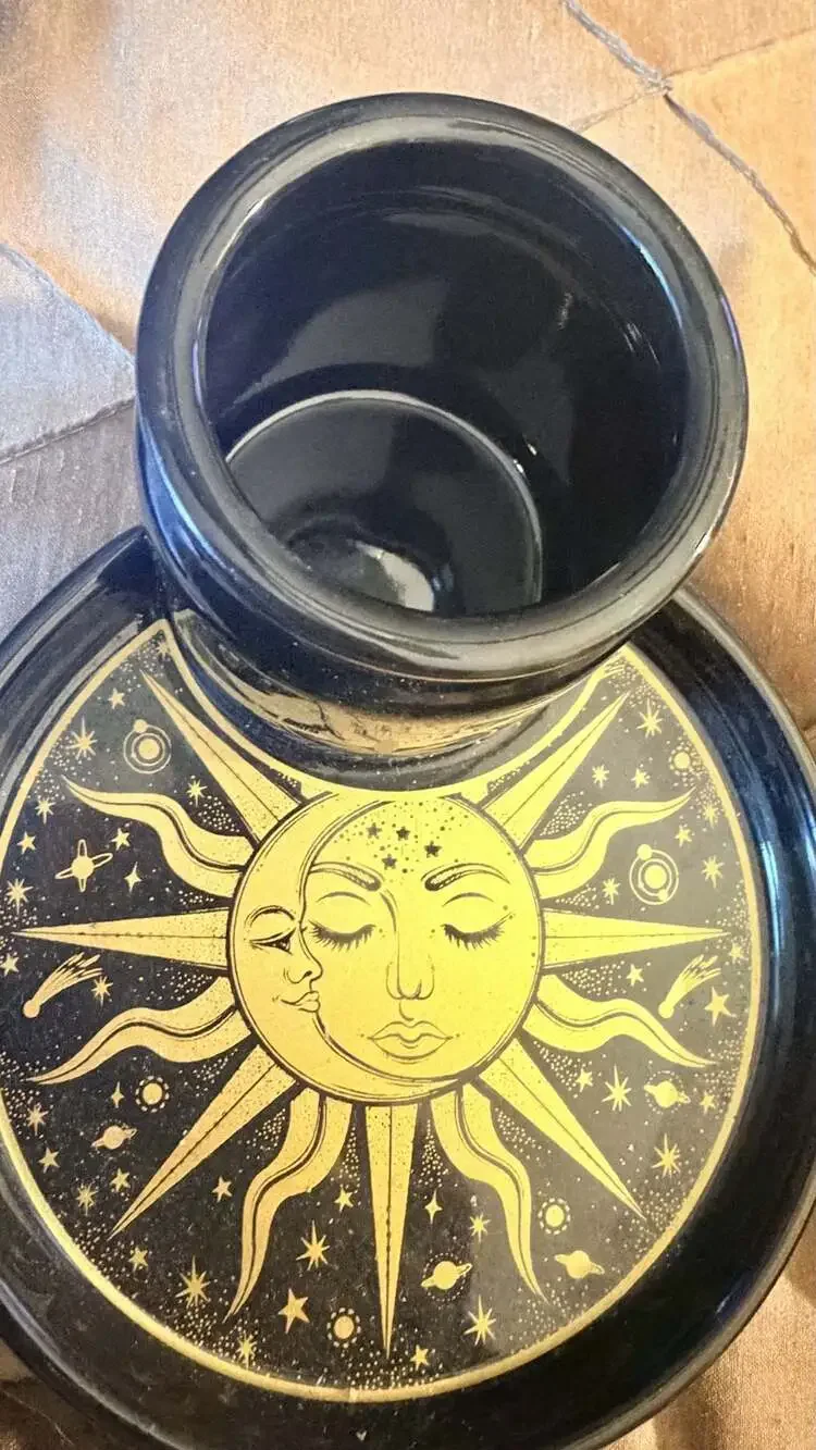 Streamline Imagined Celestial Stashtray Ceramic Storage and Rolling Tray